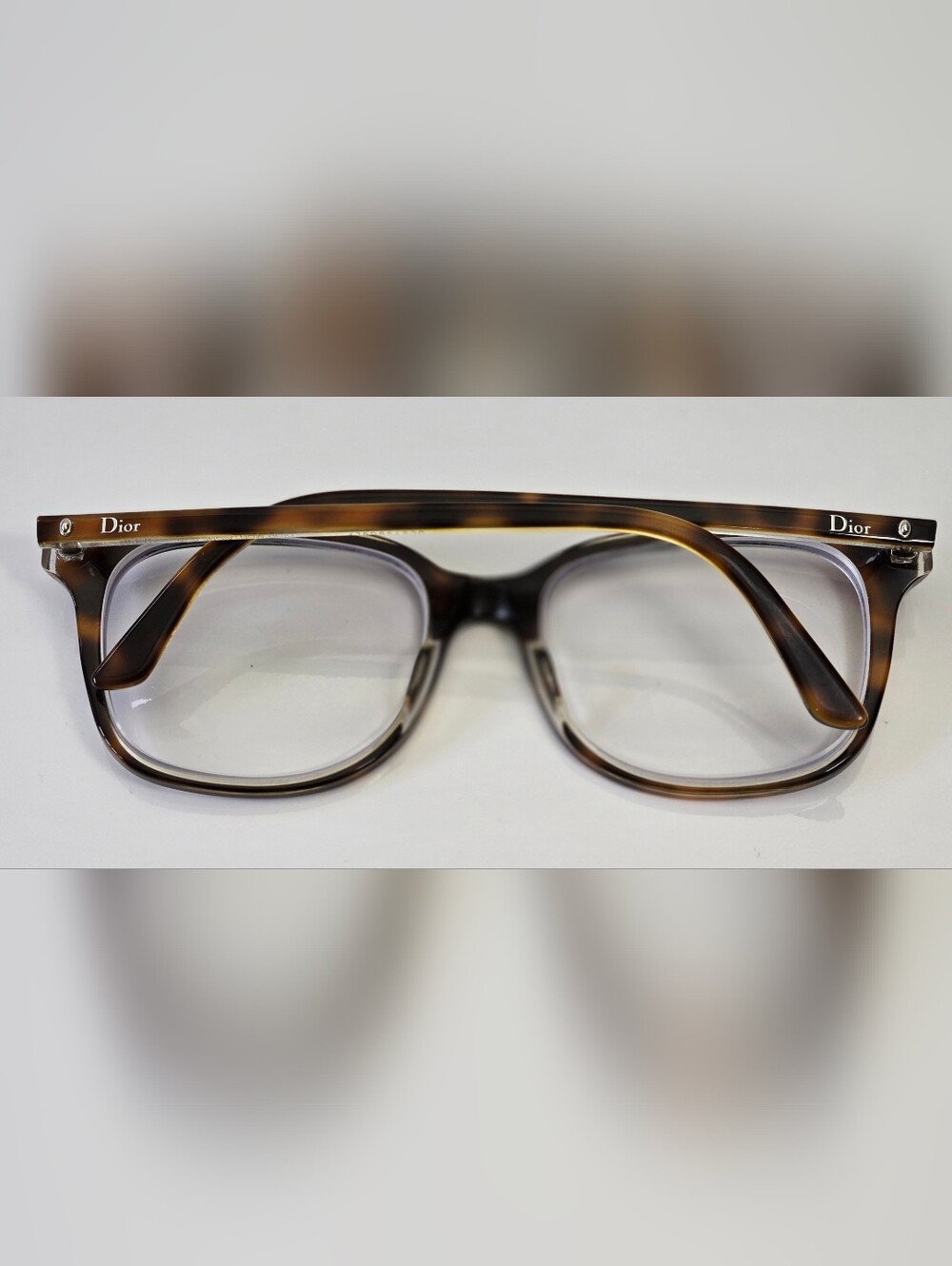 Discontinued Christian Dior Eyeglasses Frames Only, Montaigne 26 Havana Brown - Picture 3 of 3